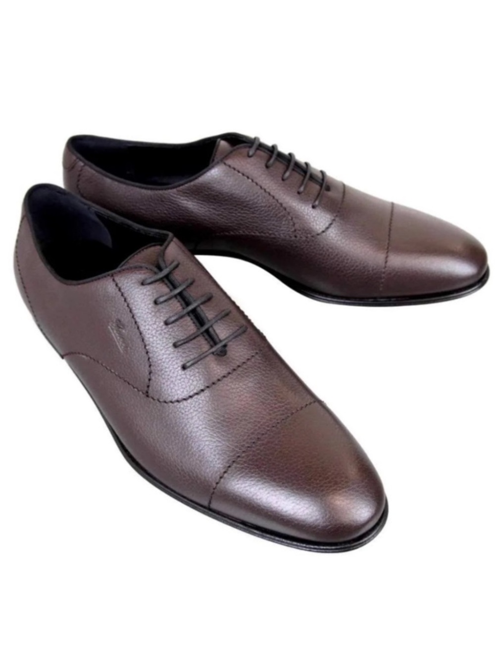 GUCCI Wholecut Oxford Derby Dark Brown Leather Men’s Laced Shoes Size 11